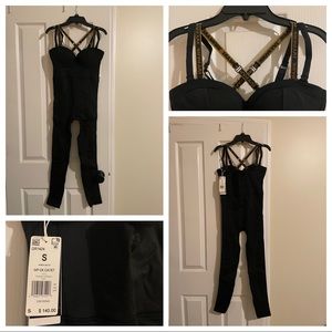 adidas Original Ivy Park Strappy Catsuit NWT Black Small GR1424 IVP CK CATST